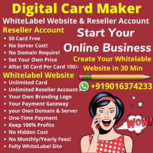 Create Your Own Digital Card Maker Website With Reselling Rights?