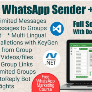 Bulk WhatsApp sender With Buttons + Group Sender + WhatsApp Autobot